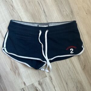 Abercrombie & Fitch Y2K Vintage Navy Blue Micro Sweatshorts Mini Loungewear